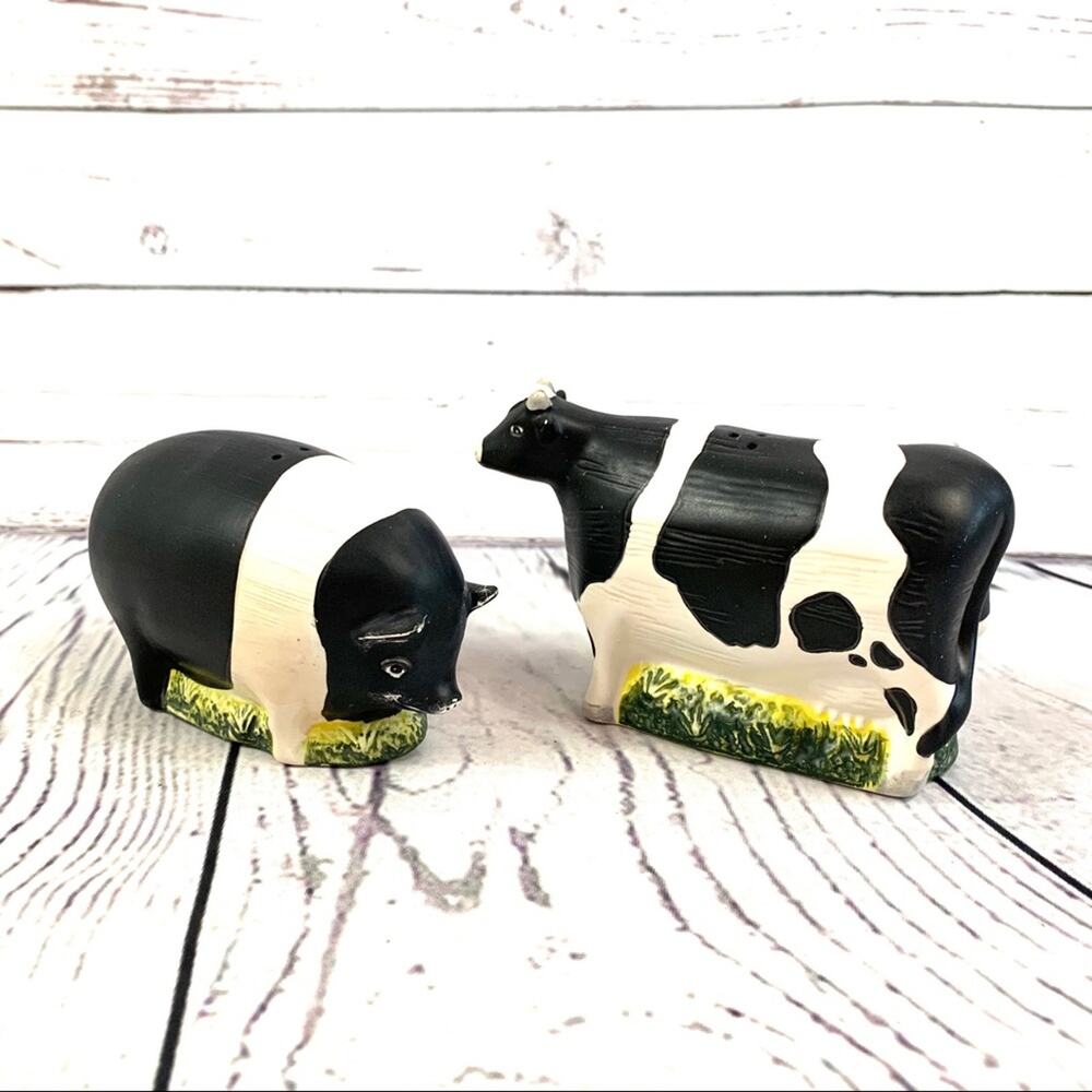 Warren Kimble Cow, Sow salt and pepper animal farm